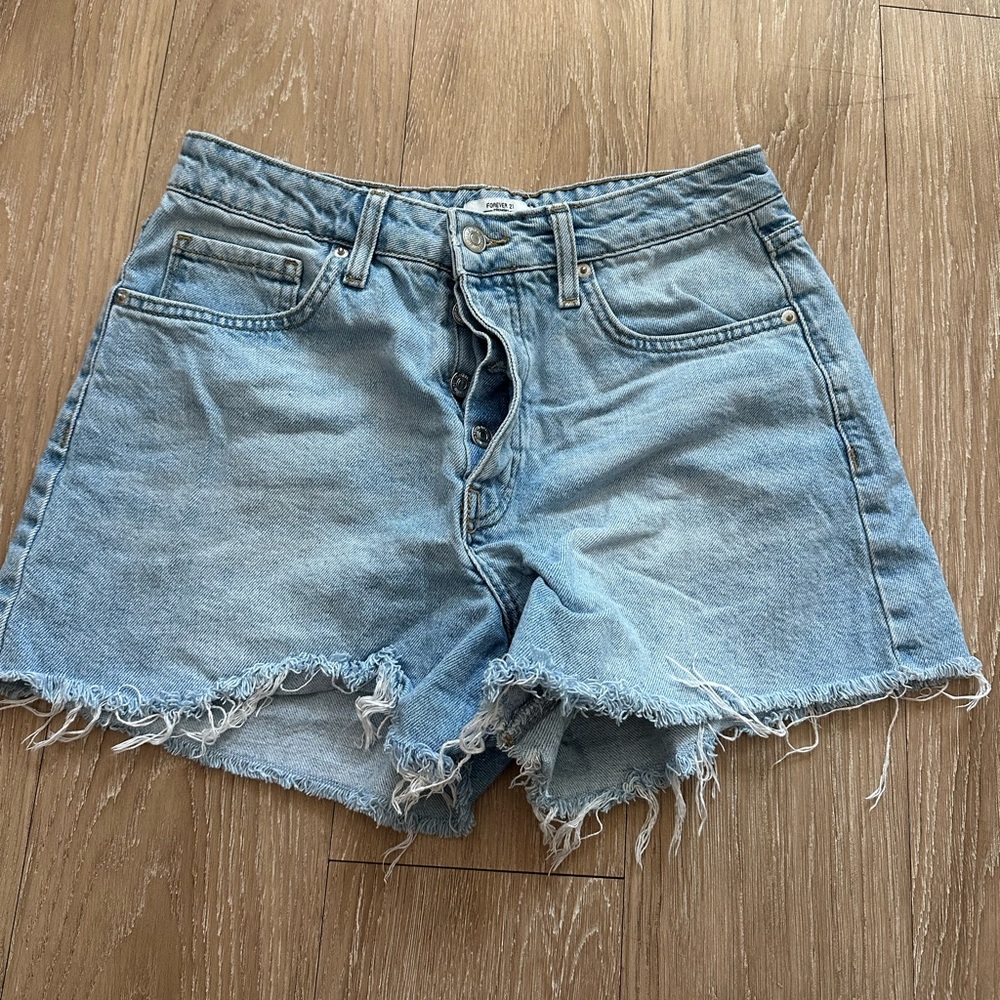 Forever 21 button fly Jean shorts
